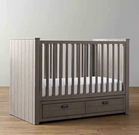 Restoration Hardware Crib, Wooden Crib, Small Crib, Luxury Nursery, Crib Design, Restoration Hardware Baby, Modern Crib, Crib Toddler Bed, Rh Baby