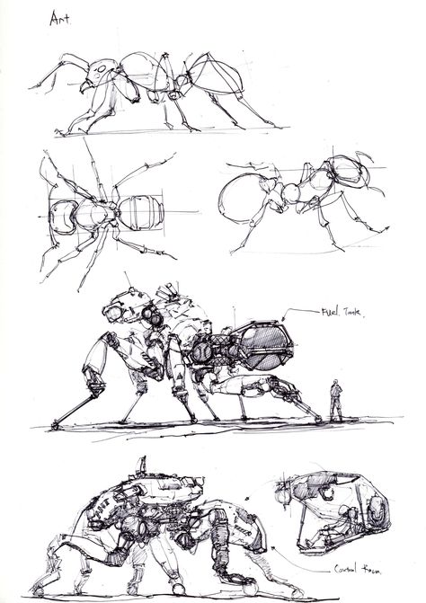 ArtStation - animal robotic machine, longque Chen Insect Mecha, Mech Illustration, Mech Animals, Robotic Insects, Animal Mech, Robot Insect, Mech Drawing, Mechanical Creatures, Machine Animals