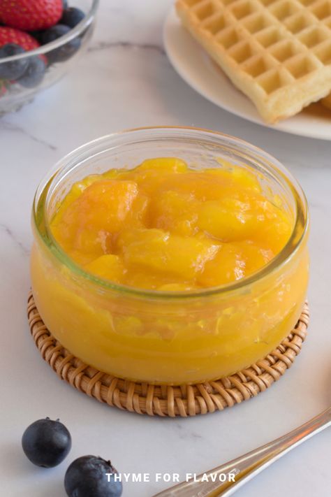 Mango Compote, Brunch Ideas For A Crowd, French Toast Pancakes, Compote Recipe, Waffle Ice Cream, Strawberry Compote, Fruit Compote, Simple Breakfast, Condiment Recipes