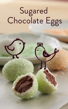 Try making HERSHEY’S Sugared Chocolate Eggs for Easter. These chocolate treats are a fun and creative recipe to make with your kids. Add a personalized touch to your baskets this year with a unique sweet gift. Cookies And Brownies, Eggs For Easter, Easter Sweets, Spring Treats, Easter Food, Hippity Hoppity, Best Dessert, Homemade Candies, Chocolate Eggs