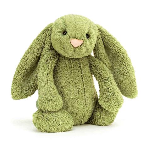 Bashful Bunny, Jellycat Bashful, Jellycat Bunny, Soft Paws, Bunny Soft Toy, Shiny Eyes, Green Fur, Dusky Blue, Floppy Ears