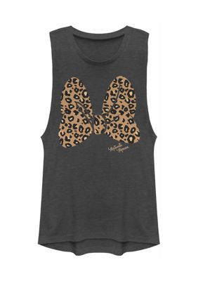 Disney Tanks, Leopard Print Bow, Disney Trip Shirts, Minnie Mouse Bow, Junior Outfits, Muscle Tees, Disney Shirts, Mickey And Friends, Cheetah Print