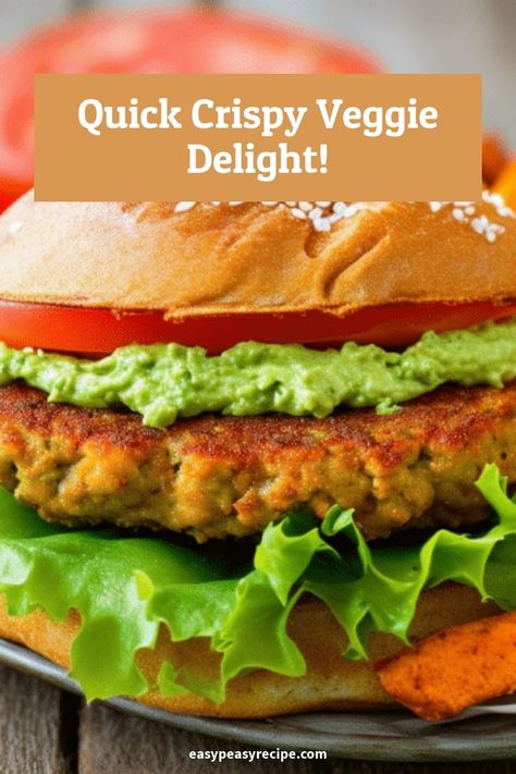 Easy Air Fryer Veggie Burger Recipe: Healthy & Delicious! Veggie Burger Recipe Easy, School Cookies Recipe, Veggie Burger Recipe, Best Veggie Burger, Easy Burger Recipe, Easy Breakfast Smoothies, Easy Zucchini Recipes, Easy Mac And Cheese, Veggie Burgers Recipe