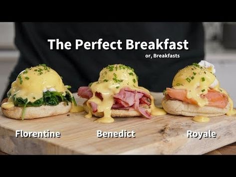 Eggs Royale, Sauce For Eggs, Eggs Florentine, How To Make Eggs, Breakfast Eggs, Hollandaise Sauce, Egg Breakfast, Perfect Breakfast, Eggs Benedict