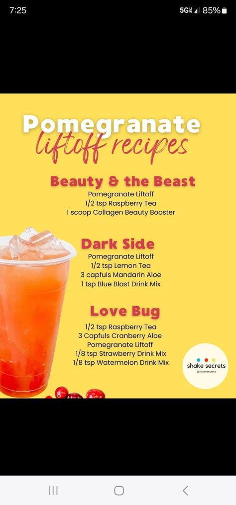 Herbalife Pomegranate Tea Recipe, Herbalife Tea Recipes With Pomegranate Liftoff, Pomegranate Liftoff Tea Recipes, Pomegranate Tea Recipe, Herbalife Tea Recipes, Herbalife Flavors, Herbalife Teas, Pomegranate Tea, Herbalife Shakes