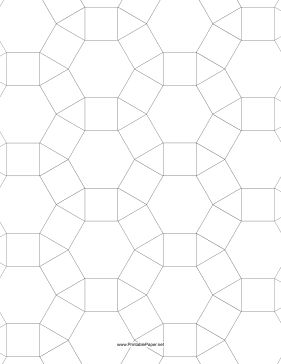 This tessellation includes triangles, squares, and hexagons. Free to download and print Isometric Graph Paper, Printable Graph Paper, Calligraphy Paper, Music Paper, Hawaiian Quilts, Grid Paper, Graph Paper, Specialty Paper, Paper Piecing Quilts