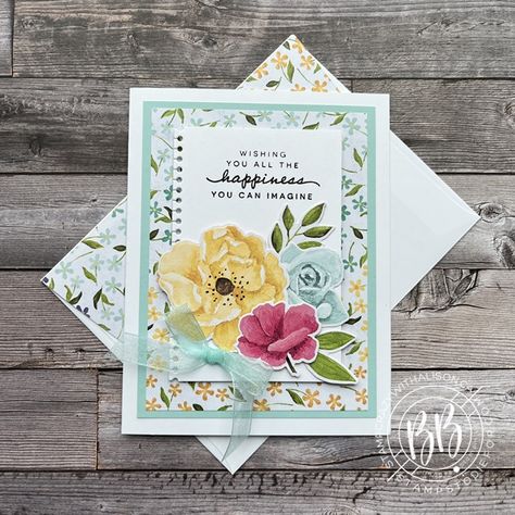 Hues of Happiness Suite - Stamp Crazy with Alison Hues Of Happiness Dsp Stampin Up Cards, Hues Of Happiness, Happiness Abounds, Sending Smiles, Dsp Cards, Hand Stamped Cards, Free Cards, Stampin Up Catalog, Designer Paper