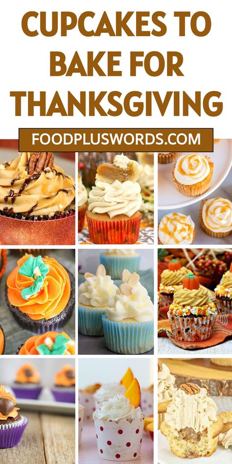 Looking for delicious Thanksgiving cupcake ideas to impress your family and friends? These fall-themed cupcakes are not only beautiful but also incredibly tasty. From pumpkin spice to apple cinnamon flavors, these Thanksgiving cupcakes will be the highlight of your holiday dessert spread. Get inspired by these creative fall cupcake designs and decorations to elevate your Thanksgiving celebration.  | Thanksgiving Cupcakes | Holiday Desserts Thanksgiving | Fall Cupcake Recipes | Thanksgiving Dessert Ideas Creative, Fall Cupcake Designs, Thanksgiving Themed Desserts, Pumpkin Cupcakes Easy, Fall Cupcake Recipes, Thanksgiving Cupcakes Decoration, Thanksgiving Cupcake Ideas, Fall Cupcakes Decoration, Cupcakes Holiday