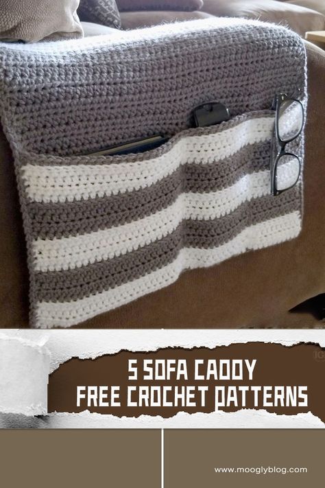 #freecrochetpatterns #crochetHomedecor Sofa caddies are functional and practical accessories that help keep your essentials organized and within reach while you relax on the sofa Crochet Organizer, Crochet Sun Hat, Cozy Crochet Patterns, Beginner Crochet Projects, Crochet Home Decor, Flower Pillow, Diy Crochet Projects, Free Crochet Patterns, Tissue Box Covers