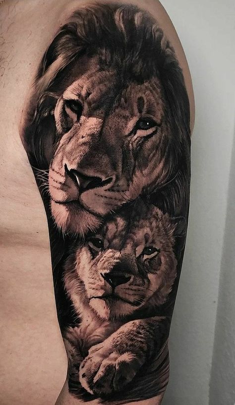 Lion Sleeve Tattoo, Lion Sleeve, Really Bad Tattoos, Cute Tattoo Ideas, Jetta A4, Tattoo Lion, Lion Tattoo Sleeves, Cute Tattoo, Bad Tattoos