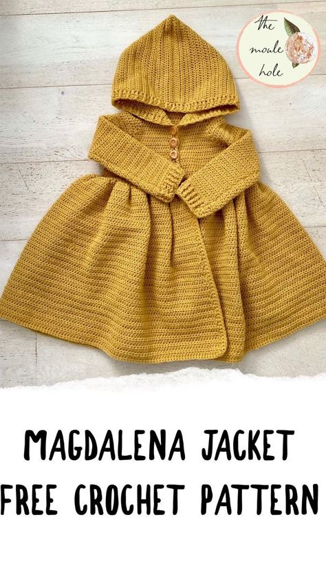 Crochet Amigurumi One Skein, Magdalena Jacket Crochet, Cute Crochet Baby Gifts, Hdc Blo Crochet, Crochet Kids Clothing Patterns Free, The Moule Hole Crochet, Crochet Patterns Blankets Free, Baby Crochet Clothes Patterns Free, Crochet Cardigan For Kids