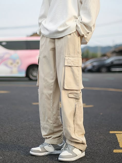 Slim cargo pants men