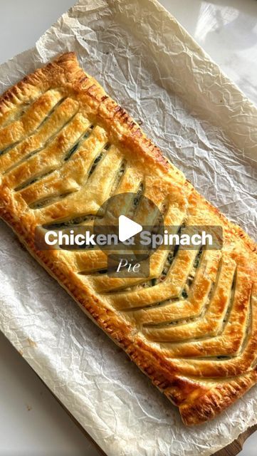 Chicken Spinach Puff Pastry Recipes, Chicken And Spinach Pie, Plain Food Recipes, Puff Pastry Chicken Pie, Chicken Pie Recipe Easy Puff Pastries, Recipes With Nutmeg, Chicken Pastry Recipe, Chicken Puff Pastry Recipes, Best Chicken Pie Recipe