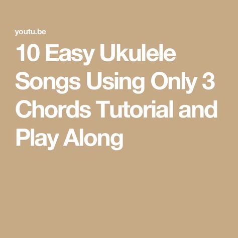 10 Easy Ukulele Songs Using Only 3 Chords Tutorial and Play Along Playing Ukelele, Chord Ukulele, Peace Like A River, Easy Ukulele Songs, Easy Chords, Lion Sleeps Tonight, Ukulele Chords Songs, The Lion Sleeps Tonight, Ukulele Songs