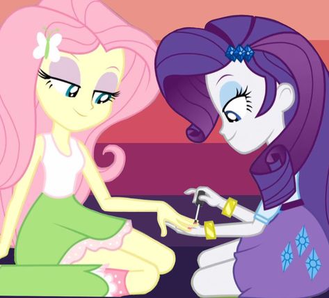 Fluttershy And Rarity, Best Friends Cartoon, Equestria Girl, Friend Cartoon, My Little Pony Characters, Fantasias Halloween, Mlp My Little Pony, Fluttershy, Equestria Girls