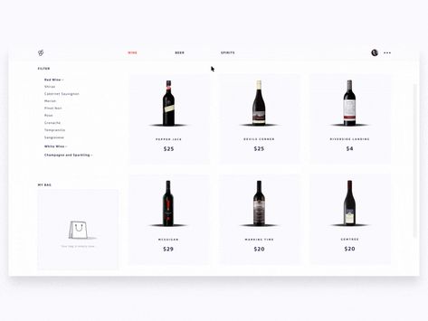 interaction design Fashion Apps, App Inspiration, Travel Humor Quotes, App Design Layout, Catalogue Design, Ecommerce Web Design, Shop Website, Wine Shop, Website Design Layout