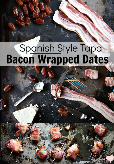 Stuffed Dates Recipes, Bacon Wrapped Stuffed Dates, Dates Recipes, Multicultural Family, Multicultural Recipes, Spanish Dinner, Easy Spanish Recipes, Spanish Tapas Recipes, Traditional Spanish Recipes