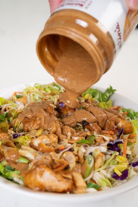 Peanut Butter Jar Dressing | 12 Tomatoes Peanut Butter Jar Dressing, Peanut Butter Jar Sauce, Peanut Sauce From Peanut Butter Jar, Leftover Peanut Butter Jar Sauce, Raw Veggie Recipes, Peanut Butter Salad Dressing, Peanut Salad Dressing, Peanut Butter Dressing, Peanut Butter Salad