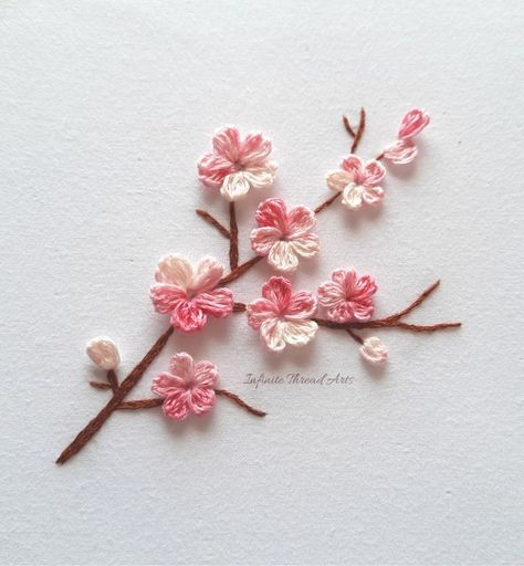 Hi guys! I have made a very simple and easy video tutorial on how to embroider REALISTIC Sakura flowers embroidery. Cherry blossom flowers hand embroidery. Popcorn lazy daisy stitch.

https://youtu.be/IRfoXfij2zI Embroider Cherry Blossom, Cherry Blossom Branch Embroidery, Japanese Cherry Blossom Embroidery, Cherry Blossom Hand Embroidery, Sakura Embroidery Pattern, Cherry Blossom Embroidery Design, Embroidery Designs Easy Flowers, Sakura Embroidery Cherry Blossoms, Sakura Flower Embroidery