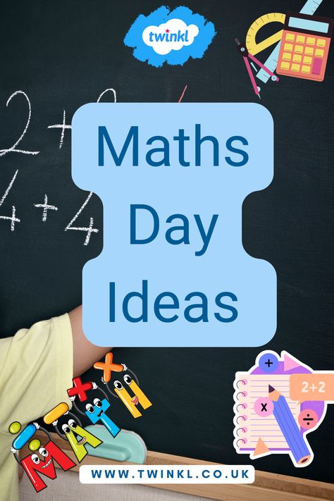 A day full of maths provides a great opportunity for children to do something different from their usual maths lessons and experience maths in the real world with themed games and activities.

These ideas provide a chance for the whole school to get involved and excited about maths. Whilst it may not be exciting for everyone, maths is an important part of life. We deal with maths every day, so learning to love certain elements of it can be important Maths Week Activities, Maths Week Ideas, Maths Activities Ks1, World Maths Day, Maths Day, Fun Math Activities, Math Projects, Class Projects, Activity Days