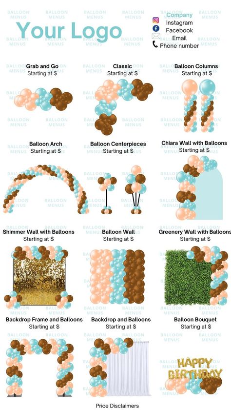 Balloons Decorations | Hey balloon babes Balloon Experiments, Balloon Arch Prices, Balloon Business, Balloon Logo, Balloon Template, Balloon Prices, Deco Ballon, Balloon Company, Balloon Illustration