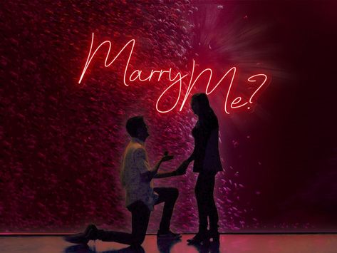 Marry Me Sign, Neon Light Wedding, Engagement Party Backdrop, Proposal Decor, Marry Me Proposal, Engagement Backdrop, Celtic Magic, Decor Engagement, Pink Neon Sign