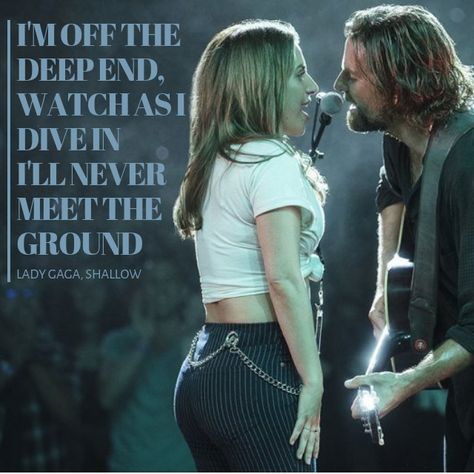 Lady Gaga’s Shallow from A Star is Born Lady Gaga Lyrics, The Theory Of Everything, Salford City, Romantic Love Song, Best Love Songs, Heath Ledger, Rachel Mcadams, Jake Gyllenhaal, Bradley Cooper