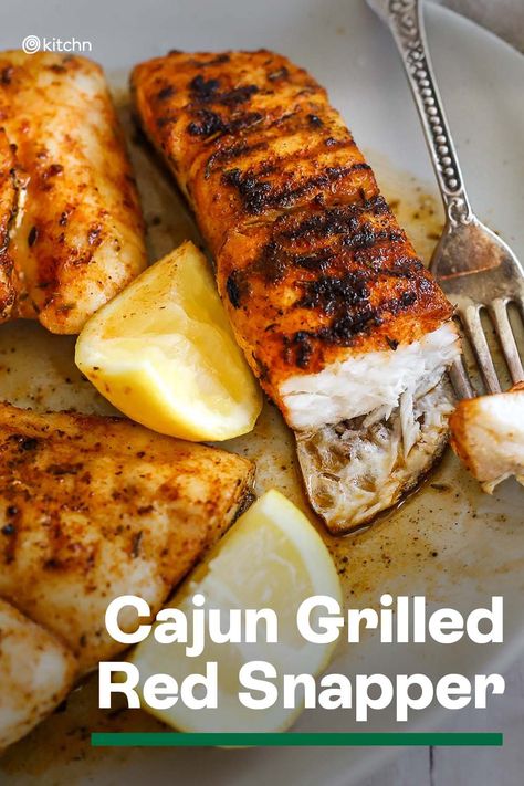 Grilled Snapper Fillet Recipes, Red Snapper Marinade, Grill Red Snapper Filet, Red Snapper On Blackstone, Oven Baked Snapper Fillets, Bake Fish Recipes, Grilled Red Fish Recipes, Red Snapper Pan Seared, Blackened Red Snapper Recipes