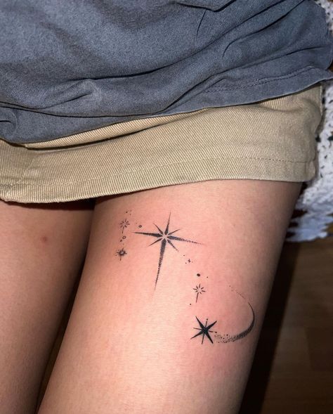 Rockstar Tattoo, Small Pretty Tattoos, Matching Tattoo, 1 Tattoo, Aesthetic Tattoo, Dope Tattoos, Little Tattoos, Star Tattoos, Simplistic Tattoos