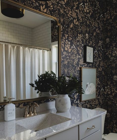 Ready to elevate your bathroom’s style? Whether you’re looking to infuse a touch of vintage charm, embrace bold patterns, or indulge in the elegance of minimalist designs, a bathroom accent wall can be the perfect way to transform your space!

In this post, we’ll explore 26 perfect bathroom accent wall ideas- from the timeless allure of black and white mosaics to playful, watercolor-inspired wallpapers, and everything in between. Wallpaper With Gray, Bathroom Accent Wall Ideas, Gold Floral Wallpaper, Modern Farmhouse Bathrooms, Secondary Bathroom, Parisian Bathroom, Dark Blue Bathrooms, Glam Bathroom, Accent Wall Ideas