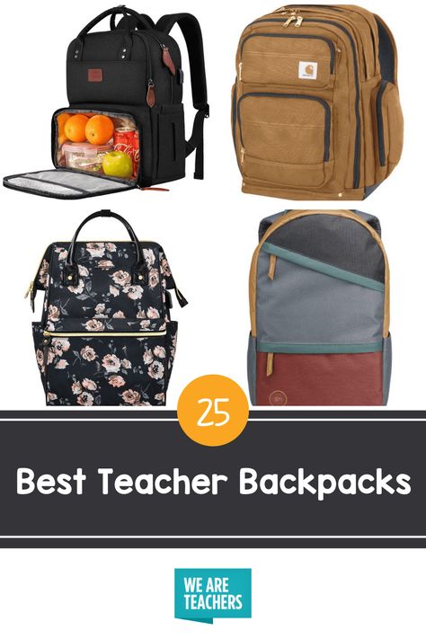 The 25 Best Teacher Backpacks To Hold All Your Stuff in 2021 Teacher Necessities, Best Teacher Bags, Teacher Backpack, Rockland Luggage, Best Laptop Backpack, Herschel Backpack, Teacher Bag, Travel Laptop Backpack, Teacher Bags