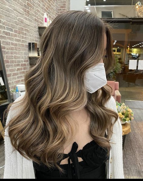 Balayage For Fair Skin Brunettes, Beige Hair Highlights, Brown With Natural Highlights, Baby Lights Miel, Bruslight Hair, Beige Brown Balayage, Balliage Hair, Best Fall Hair Colors, Soft Brunette