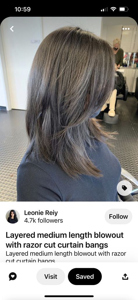 Hair Bob With Curtain Bangs, Convex Layers Haircut, Chest Length Hair, Straight Thick Hair, Hairstyle Tips, Fine Straight Hair, Straight Hair Cuts, Layered Haircuts For Medium Hair, Framing Layers