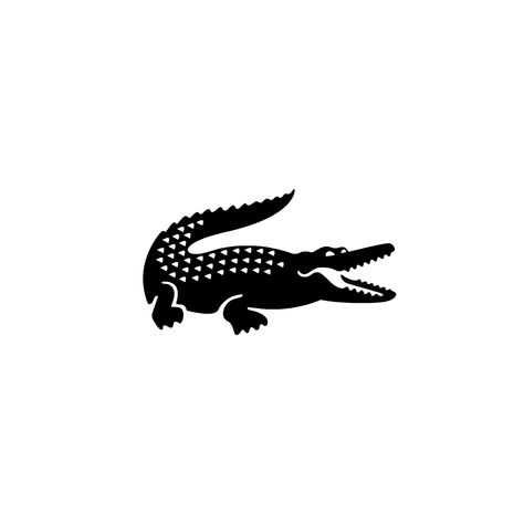 Lacoste Logo Design, Lacoste Design, Designer Typography, Logo Lacoste, Typography Minimal, Black Branding, Lacoste Logo, One Logo, Vector Artwork