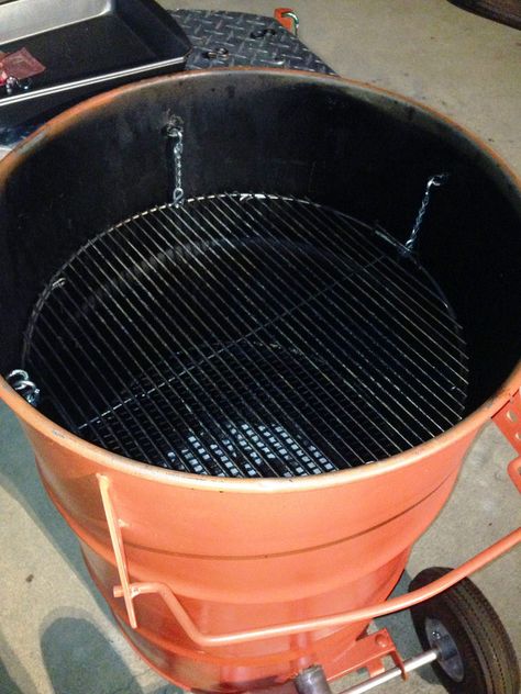 From my Flickr pages. Building a Pit Barrel Smoker, aka ugly drum smokers Drum Bbq Grill, Oil Tank Smoker, Meat Smokers, 55 Gallon Drum Smoker, Build A Smoker, Drum Smoker, Ugly Drum Smoker, Barrel Smoker, Custom Bbq Pits