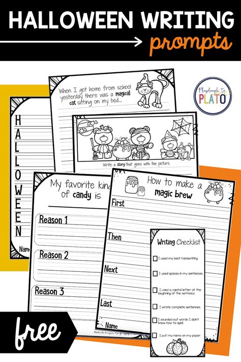 Halloween Activities For Grade 1 And 2, Halloween Writing Activities First Grade, Halloween Ela Activities First Grade, Halloween Writing Grade 1, Halloween Writing Prompts For Kids, Halloween Writing Prompts Kindergarten, Halloween Writing 1st Grade, Halloween Writing 3rd Grade, Halloween Classroom Activities 2nd Grade