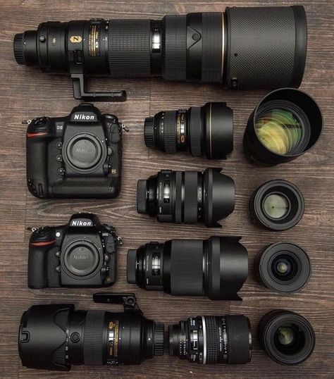 | photography | camera collection | good cameras | cameras | camera accessories | #dslr #photography #cameragear Nikon Camera Lenses, Camera Lenses Canon, Kamera Dslr, Camera Wallpaper, Best Dslr, Lens Camera, Photography Accessories, Photography Classes, Photography Gear