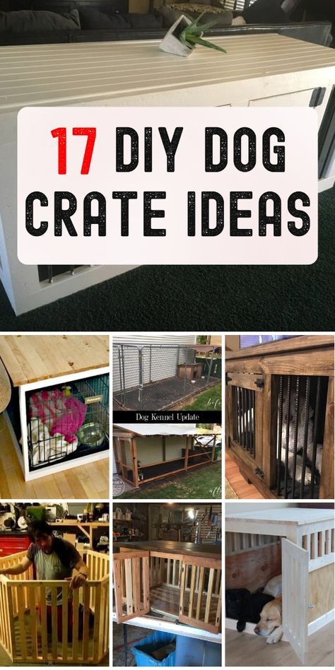 Get creative and give your pup a cozy home with these easy DIY dog crate and kennel ideas. From upcycled crates to modern kennels, find inspiration for a happy and comfortable pet. Indoor Dog House Diy, Dog Crate Ideas, Dog Condo, Dog Crate Table, Crate Decor, Indoor Dog Kennel, Cardboard Creations, Kennel Ideas, Indoor Dog House