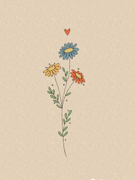 Flower Language Aesthetic, Aesthetic Flower Drawing Wallpaper, Cottagecore Flower Drawing, Flower Language Wallpaper, Small Flower Drawings, Draw Sea Animals, Flowers Bouquet Aesthetic, Aesthetic Cute Wallpaper, Flower Lockscreen