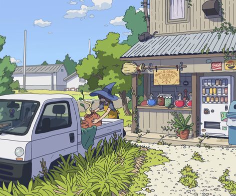 Bg Design, Witch Shop, Dnd Art, Modern Fantasy, Environment Concept Art, Fantasy Inspiration, Environmental Art, General Store, Cartoon Art Styles