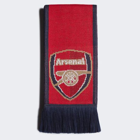 adidas Arsenal Scarf Arsenal Scarf, Soccer Scarf, European Football, Soccer Fans, Arsenal Fc, Red Adidas, Old Trafford, Sport Soccer, College Basketball