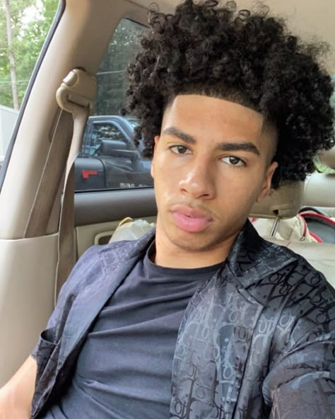 Curly Head Lightskins Boys, Light Skin Curly Head Boys, Light Skin Men With Curly Hair, Light Skin Haircuts, Light Skin Boys With Curly Hair, Light Skin Hairstyles, Fine Light Skin Men, Curly Hair Black Men, Lightskin Haircuts