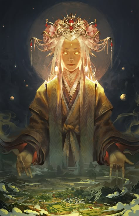 ArtStation - Here Comes the Sun, Le Vuong Professional Illustration, Here Comes The Sun, Arte Inspo, Goddess Art, God Art, God Illustrations, Fantasy Inspiration, Sci Fi Art, Fantasy Artwork