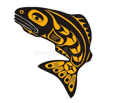 Salmon Illustration, Native American Quilt Patterns, Southeast Alaska, Native American Quilt, Alaska Art, Native American Tattoos, Native Artwork, Boston Art, Pacific Northwest Art