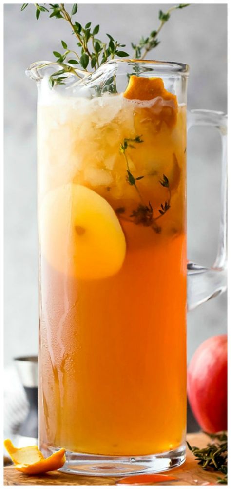 Harvest Apple Bourbon Cocktail ~ Easy and light... The perfect pitcher cocktail for a crowd! Pitcher Fall Cocktails, Fall Drink Pitcher, Batch Fall Cocktails, Fall Large Batch Cocktails, Apple Cider Pitcher Cocktail, Pitcher Cocktails Fall, Fall Cocktails For A Crowd Pitcher Drinks, Fall Drinks Alcohol For A Crowd, Fall Cocktails For A Crowd