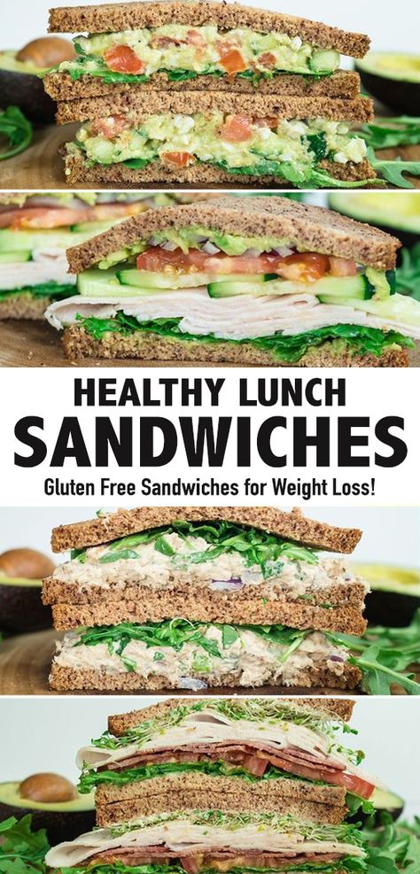 These weight loss sandwich recipes are gluten free, low carb, and a great lunch idea for weight loss! #lunchrecipes #healthylunch #sandwichrecipes #healthysandwich #lowcarblunch Low Carb Sandwiches Ideas, Healthy Chicken Sandwich Recipes Clean Eating, Healthy Lunch Ideas For Work Sandwiches, Healthy Lunch Recipes Sandwiches, Gluten Lunch Ideas, Low Fat Wraps Lunch Ideas, Easy Healthy Lunch Ideas Gluten Free, Gut Healthy Sandwich, Easy Healthy Lunch Sandwiches