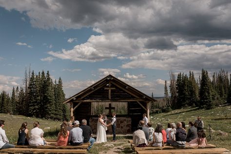 The Wedding Tree Wyoming, Wyoming Wedding Venues, Mountain Marriage, Wyoming Elopement, Megan Lee, Open Air Chapel, Wyoming Wedding, Rustic Summer Wedding, Wyoming Weddings