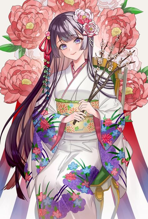 Kimono Art, Ascendance Of A Bookworm, Avatar Anime, Asian Clothes, Female Oc, Anime Kimono, Anime Avatar, Dress Design Drawing, Fox Girl