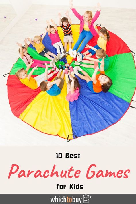 Parachute Games Preschool, Parachute Play Preschool, Running Games For Preschoolers, Parachute Activities For Kids, Preschool Parachute Games, Parachute Activities For Preschool, Parachute Games For Preschoolers, Parachute Games For Kids, Parachute Games