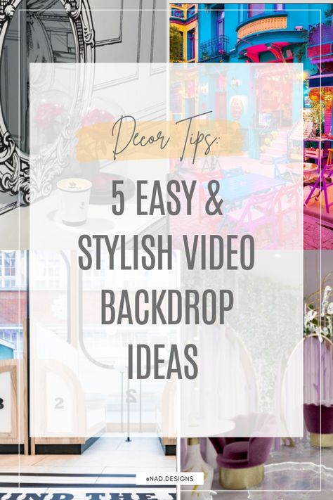 Backdrop Ideas For Youtube, Video Backdrop Ideas, Easy Backdrop Ideas, Backdrop Design Ideas, How To Make Backdrop, Video Background Ideas, Youtube Backdrops, Stylish Video, Video Backdrop